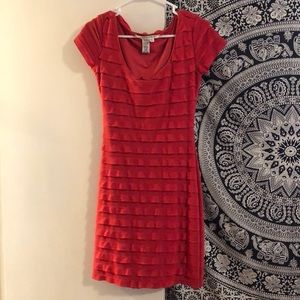 Max Studio coral scoop neck dress